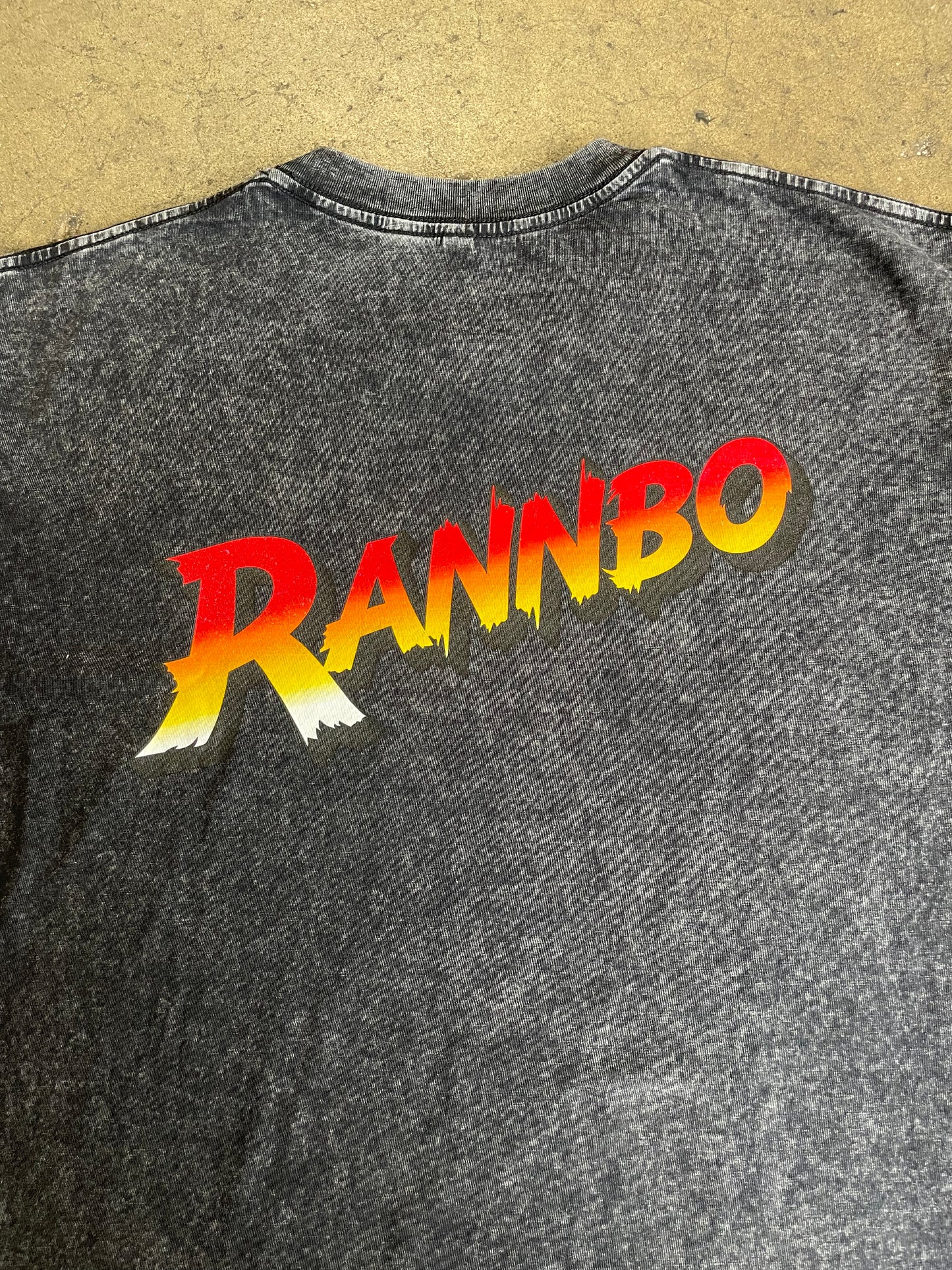 RANNBO OVERSIZED LOGO TEE